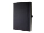 Sigel Notitieboek Conceptum Pure A4 zwart gelinieerd hardcover.   Genummerde pagina's, inhoudsopgave, sluiting d.m.v.