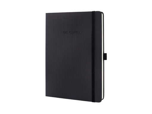 Sigel Notitieboek Conceptum Pure tablet maat zwart 5mm ruit       hardcover. Genummerde pagina's, inhoudsopgave, sluiting