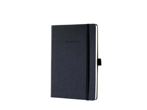 Sigel Notitieboek Conceptum A5 zwart hardcover, punt-gelijnd