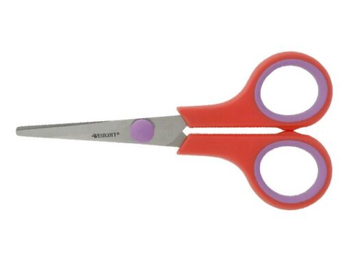 Scharenset Westcott Easy grip 3dlg 14/20/24,5cm koraal      rood/ cassis RVS