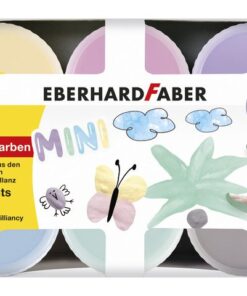 Vingerverf Eberhard Faber ass. kleuren pastel 6x40ml in karton