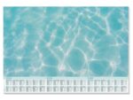 Sigel Designonderlegger Cool Pool 59,5x41cm, 80 grams       papier, 30 vel, 3-jaars kalender. Kalender 2023/24/25.