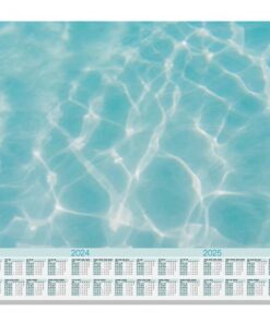 Sigel Designonderlegger Cool Pool 59,5x41cm, 80 grams       papier, 30 vel, 3-jaars kalender. Kalender 2023/24/25.