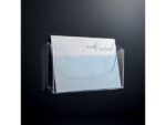 Folderhouder Sigel wandmodel A4 liggend transparant acryl 1 vak