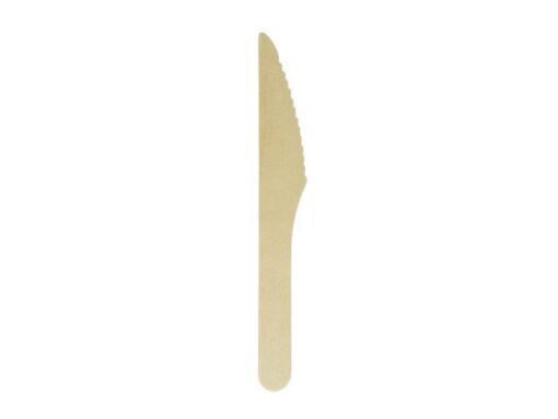 Kangaro KTC Mes hout Kangaro 200 stuks 165 mm biologisch afbreekbaar