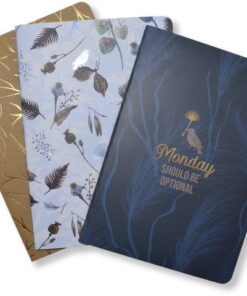 Kangaro KTC Kangaro Schrift A5 Natural Beauty set van 3. 80 pagina's 80 grams papier.