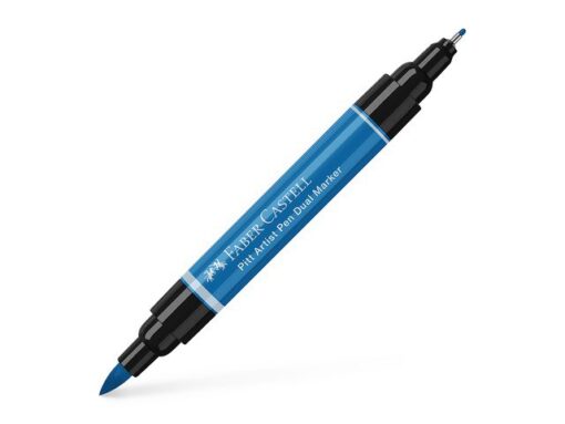 Faber Castell Tekenstift Faber-Castell Pitt Artist Pen duo marker 110 phthaloblauw