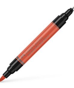 Faber Castell Tekenstift Faber-Castell Pitt Artist Pen duo marker 118 scharlakenrood