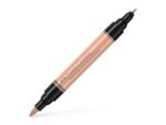 Faber Castell Tekenstift Faber-Castell Pitt Artist Pen duo marker 132     beige rood