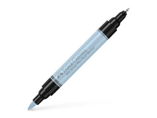 Faber Castell Tekenstift Faber-Castell Pitt Artist Pen duo marker 148 ijsblauw