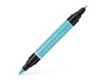Faber Castell Tekenstift Faber-Castell Pitt Artist Pen duo marker 154 licht kobalt turquoise
