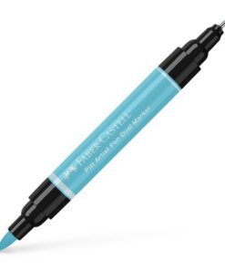 Faber Castell Tekenstift Faber-Castell Pitt Artist Pen duo marker 154 licht kobalt turquoise