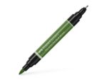 Faber Castell Tekenstift Faber-Castell Pitt Artist Pen duo marker 167 permanent olijf groen