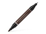 Faber Castell Tekenstift Faber-Castell Pitt Artist Pen duo marker 175 donker sepia