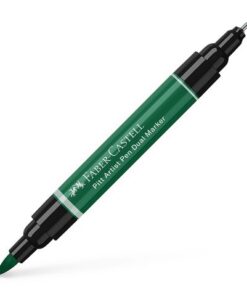 Faber Castell Tekenstift Faber-Castell Pitt Artist Pen duo marker 264 donker phthalogroen