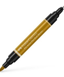 Faber Castell Tekenstift Faber-Castell Pitt Artist Pen duo marker 268 groen goud