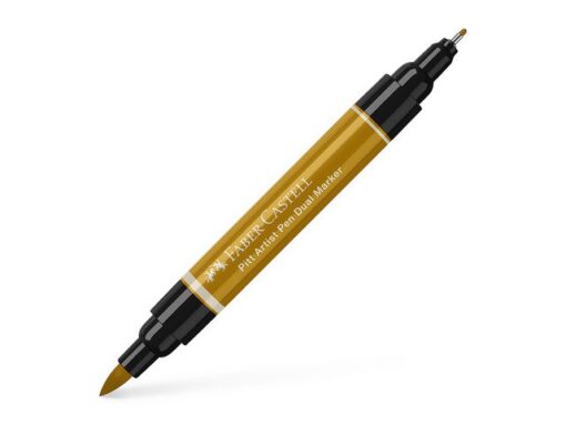 Faber Castell Tekenstift Faber-Castell Pitt Artist Pen duo marker 268 groen goud
