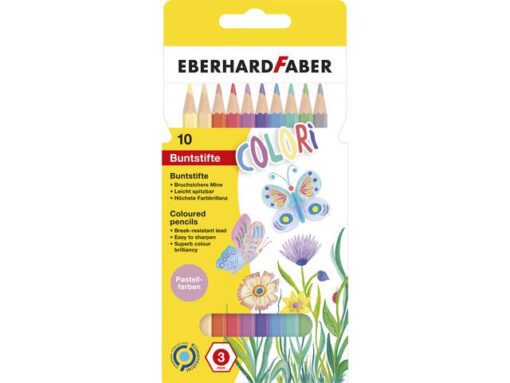 Kleurpotloden Eberhard Faber  pastel kleur assorti 10st.