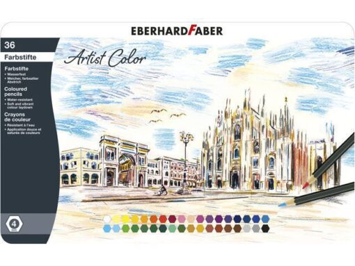 Kleurpotloden Eberhard Faber Artist Color metaaletui a 36   stuks
