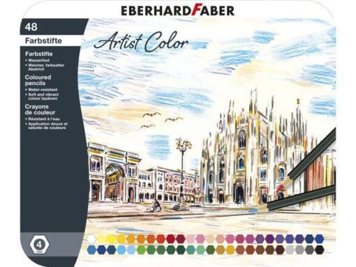 Kleurpotloden Eberhard Faber Artist Color metaaletui a 48   stuks