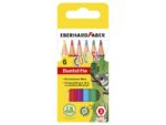 Kleurpotlood Eberhard Faber 9 cm etui a 6 stuks assorti kleuren