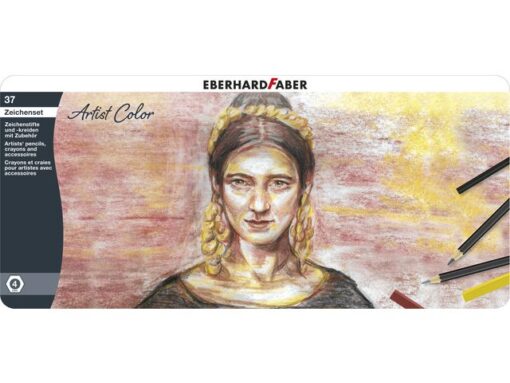 Tekenset Eberhard Faber Artist Color bliketui 37 stuks