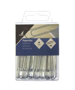 Paperclip Kangaro 50 mm, rond, kunststof doosje à 40 stuks, verzinkt