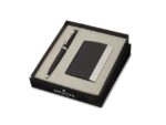 Balpen Giftset SHEAFFER 100 G9317 Matt black nickel plated  met visitekaarthouder