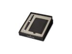 Balpen Giftset SHEAFFER 300 G9312 Glossy black chrome       plated met creditcardhouder