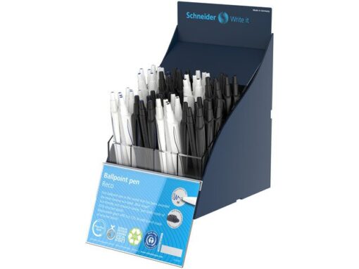 Balpen Schneider Reco SIS- display GB 60 stuks assorti      kleuren