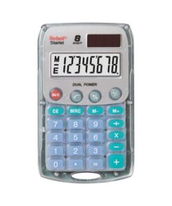Calculator Rebell STARLET transparant hand 8 digit