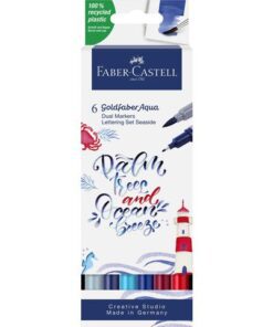 Faber Castell Duo aquarelmarker Faber-Castell Goldfaber etui 6 stuks      Jungle kleur nrs: 121, 151, 164, 245, 247, 277