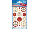 Avery Etiket Z-design Christmas pakje a 1 vel gouden kerst