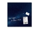 Glasmagneetbord Sigel GALAXY 480x480x15mm 3 magn +          bevestigingsmateriaal