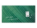Glasmagneetboard Sigel mat PALM LEAFS 910x460x15mm 3 magn + bevestigingsmateriaal