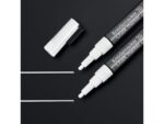 Krijtstift Sigel wit 2stuks ronde punt 1-2 mm