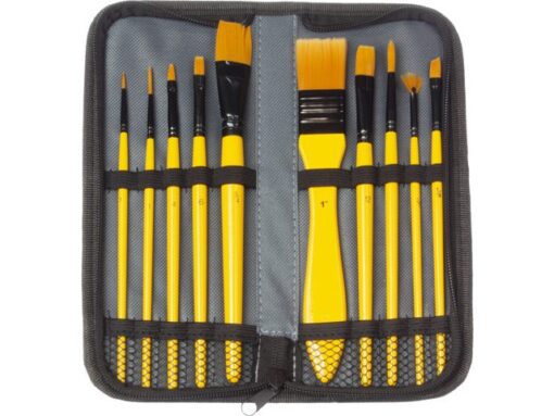 Penselen Kangaro acrylverf set van 10stuks in etui