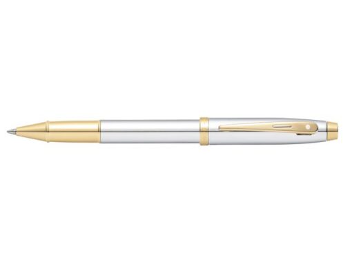 Rollerball SHEAFFER 100 E9340 Bright chrome gold tone
