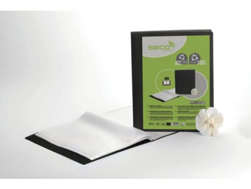 Showalbum Seco zwart 40 tas biologisch afbreekbaar, 50      micron