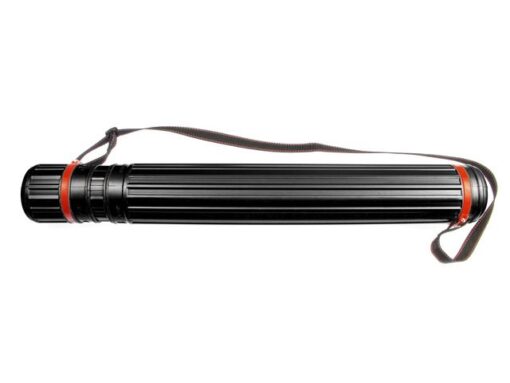 Tekenkoker Kangaro zwart PP 12.5 cm uitschuifbaar 77 - 132  cm