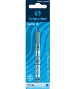 Balpenvulling Schneider Express 75 M 2 stuks op blister     blauw
