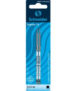Balpenvulling Schneider Express 75 M 2 stuks op blister     zwart