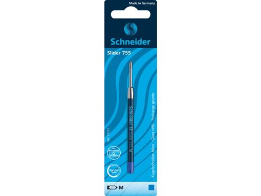 Balpenvulling Schneider Slider 755 M blauw blister