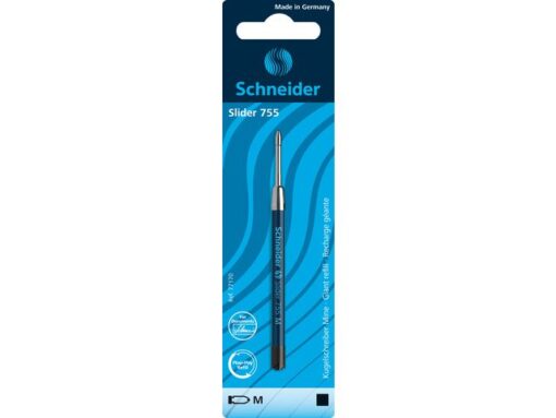 Balpenvulling Schneider Slider 755 M zwart blister