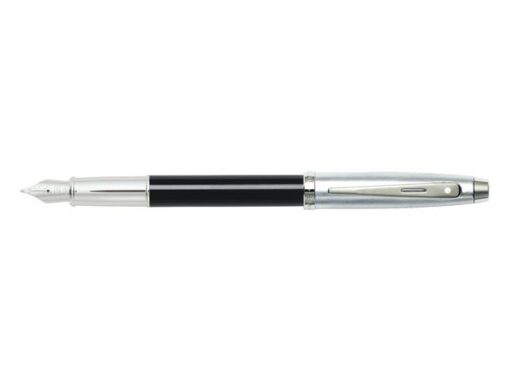 Vulpen SHEAFFER 100 E9313 M Glossy black barrelbrushed      chrome capnickel plated