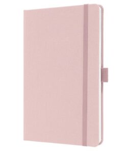 Sigel Notitieboek Jolie Feel A5 SOFT PINK gelinieerd 174pag 80gr  HC