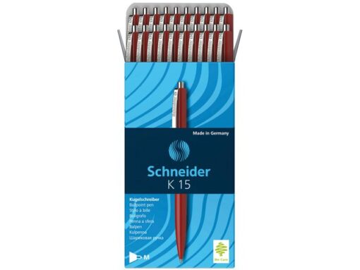 Balpen Schneider K15 rood doos 20 stuks