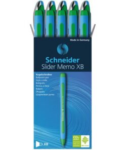 Balpen Schneider Memo XB 1,4mm kogelbreedte groen doos 10   stuks