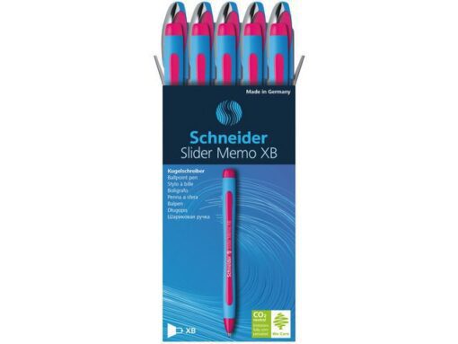 Balpen Schneider Memo XB 1,4mm kogelbreedte rose doos 10    stuks