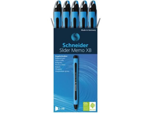 Balpen Schneider Memo XB 1,4mm kogelbreedte zwart doos 10   stuks
